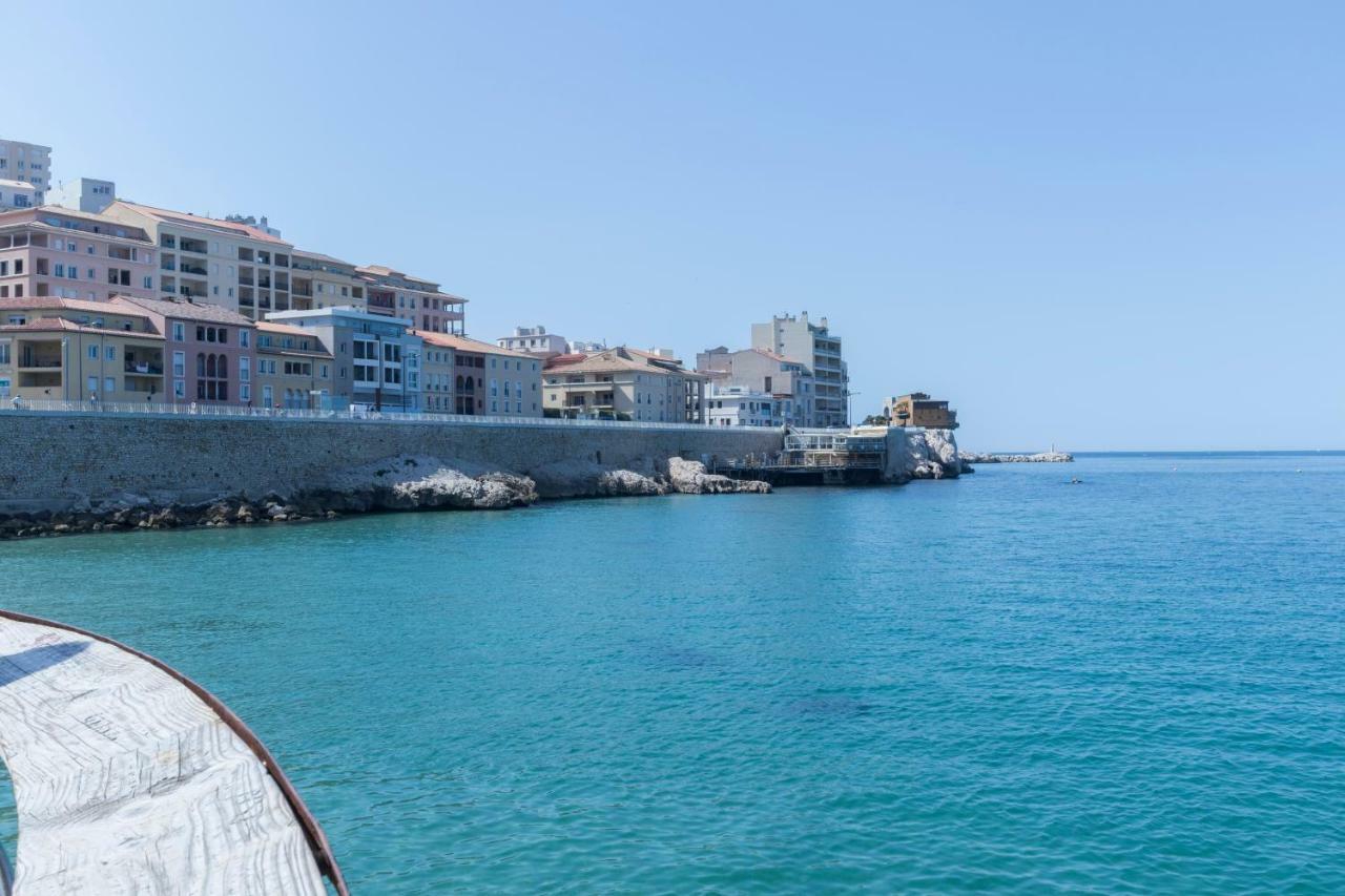 Stud Terras Ville Corniche 2 Pers Stat Gratuit Rue Modif Suivt Possib Et Accord Exclusif Marsiglia Esterno foto