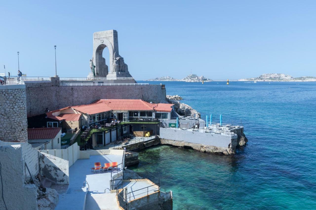 Stud Terras Ville Corniche 2 Pers Stat Gratuit Rue Modif Suivt Possib Et Accord Exclusif Marsiglia Esterno foto